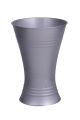 Gebrauchsvase 45cm zinkfarben x-form 005924
