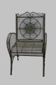 Metall-Stuhl 64 x 57 x 96 cm rötlich-grün 045870