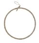 Baumwoll-Jute-Metall Ring 30 x 28 cm 122195