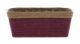 Paper Rope Schale rechteckig 24,5x12 10 20x8 cm hellbraun/purple 130380