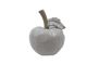 Porzellan-Apfel 9,2 x 9,2 x 10,6 cm matt weiss 132821