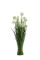 Deko-Blumen-Gras-Bund H 70 cm weiss 133151