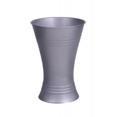 Gebrauchsvase 45cm zinkfarben x-form 005924