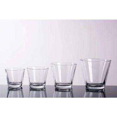 Glas konisch klar (6) D 12 H 11 cm 062314