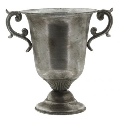 Metall-Pokal mit Plastikeinsatz 19 x 26 x 24 cm champagner antik 112492