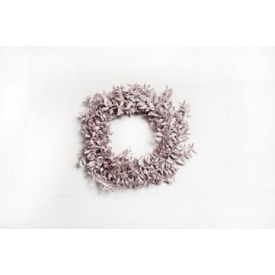 RUSCUS WREATH 30 CM PEARLY PINK 119517