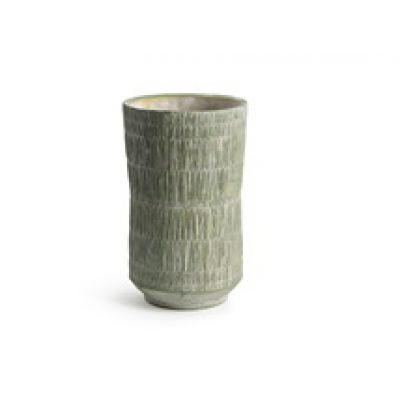 Zement-Vase Portalegre 15 x 15 x 25 cm antikhellgrün 121965