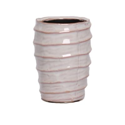 Keramiktopf Nashville  12,5x12,5x21 cm weiß/pink 123371