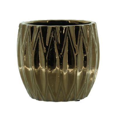 Keramiktopf Dallas  11,5x11,5x11cm bronze 123386