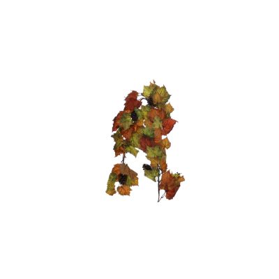 Blätter Girlande  mit Zapfen 180 cm 123893