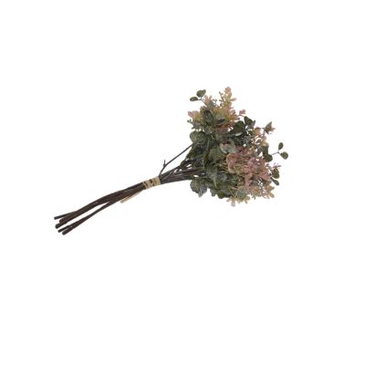 Eukalyptus Strauß (6 Stiele) 37 cm, rosa 123896