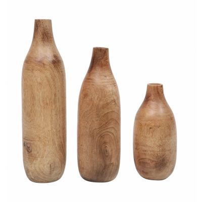 Holz-Vase 25 x 11 x 11 cm 126703