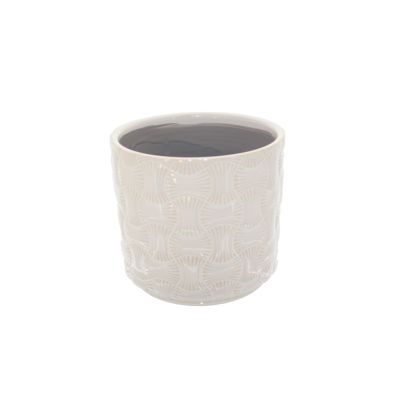 Keramiktopf Antipolo 12 x 12 x10,5 cm r-weiss 127589