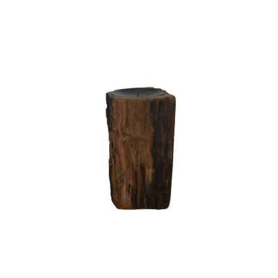 Holz-Kerzenhalter 1x 14 x 10 x 22 cm 130256