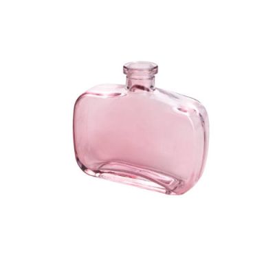 Glas Vase Flacon 10x3x9cm, pink 133324