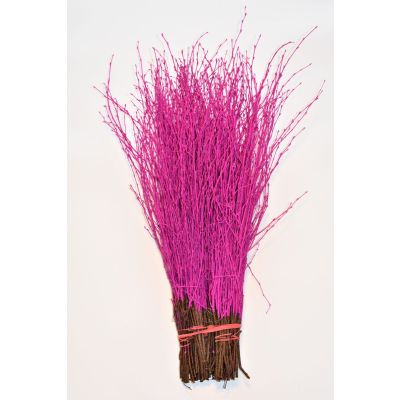Birkenzweige Handbunde gefärbt Pink 60 cm 135545