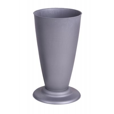 Gebrauchsvase 35 cm zinkfarben V Form 058712